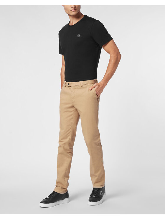 PHILIPP PLEIN PHILIPP PLEIN Chinosy 20139 Beżowy Chino Fit