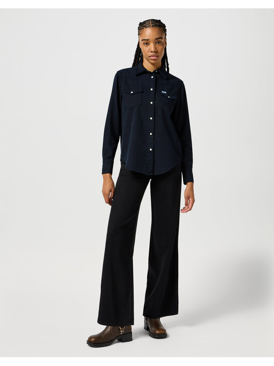 Wrangler Wrangler Jeansy WORLD WIDE Czarny Loose Fit