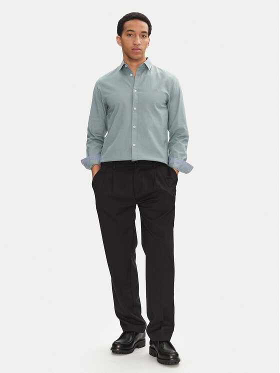 Tom Tailor Tom Tailor Košile 1045087 Zelená Regular Fit