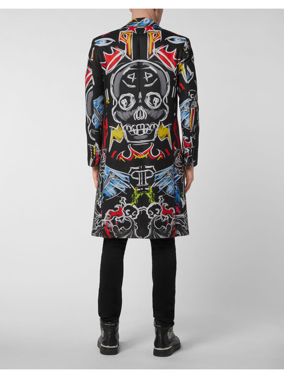 PHILIPP PLEIN PHILIPP PLEIN Kabát 2627 Sivá Regular Fit