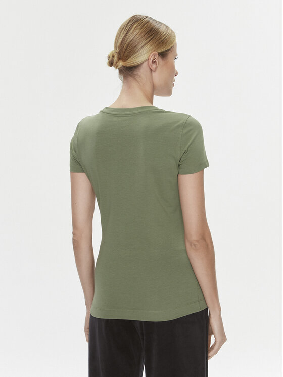 Guess Guess Marškinėliai W4RI33 J1314 Žalia Slim Fit