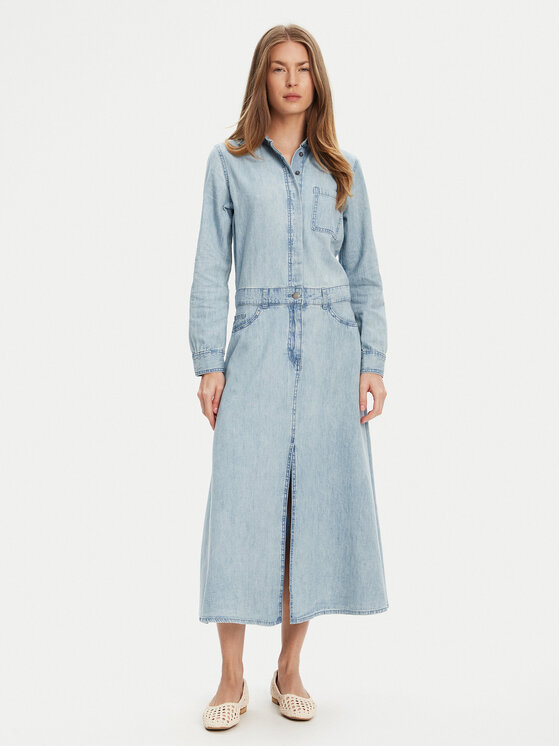 United Colors Of Benetton United Colors Of Benetton Farmer ruha 4RZKDV0B5 Kék Regular Fit
