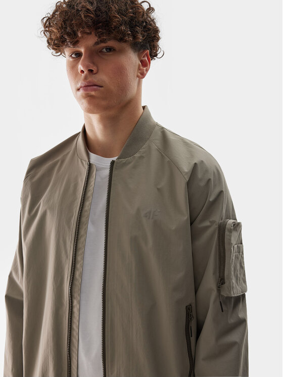 4F 4F Geacă bomber 4FWSS24TJACM151 Bej Regular Fit