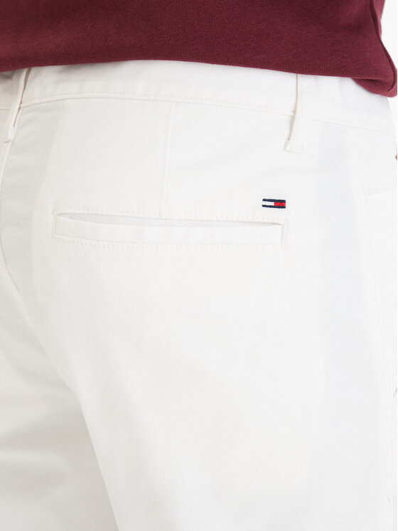 Tommy Jeans Tommy Jeans Pantalon scurți din material Scanton DM0DM22852 Écru Slim Fit