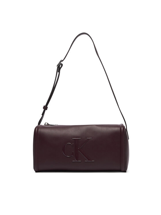 Calvin Klein Calvin Klein Kabelka Bold Ck Slouchy Shoulder Bag LV04F3894G Tmavo hnedá
