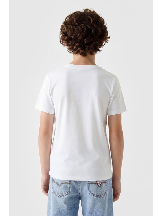 Guess Kids Guess Kids T-Shirt 183143 Bílá Classic Fit