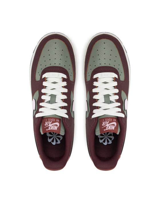 Nike Nike Sneakersy Air Force 1 '07 Next Nature Wmns HQ4047 Bordowy