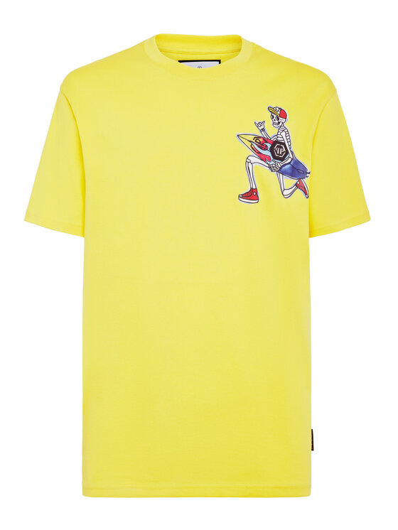 PHILIPP PLEIN PHILIPP PLEIN T-shirt 2147 Giallo Regular Fit