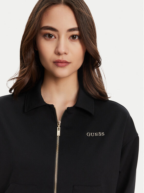 Guess Guess Μπλούζα V5YL08 KCX42 Μαύρο Regular Fit