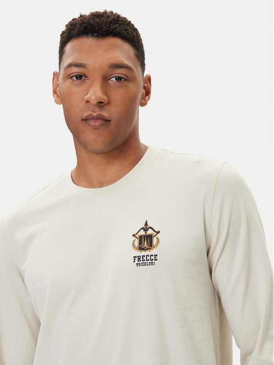 Aeronautica Militare Aeronautica Militare Тениска с дълъг ръкав 252TS2466UJ00703 Бежов Regular Fit