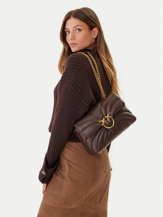 PINKO PINKO Ročna torba Love Puff Classic Cl 100038 A1EX Rjava