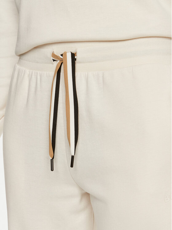 BOSS Boss Sportinės kelnės CP Stripe 50524759 Écru Regular Fit