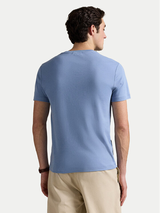 Polo Ralph Lauren Polo Ralph Lauren Majica 710740727095 Modra Custom Slim Fit