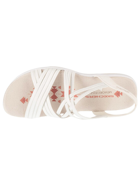 Skechers Skechers Sandały Skechers Reggae Slim - Sunnyside Biały