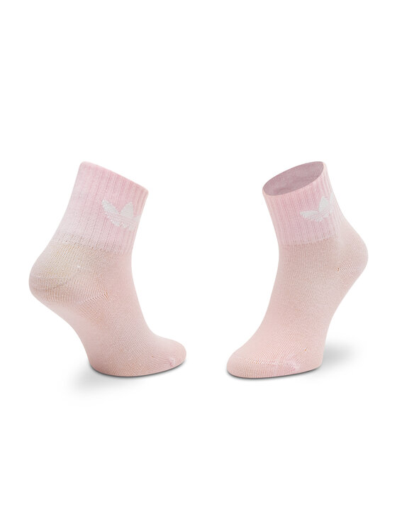 adidas adidas Zestaw 3 par wysokich skarpet dziecięcych Ankle HC9596 Różowy