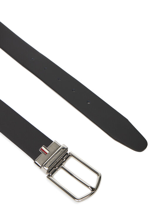 Tommy Hilfiger Tommy Hilfiger Pánský pásek Th Business Lux Rev AM0AM13762 Černá