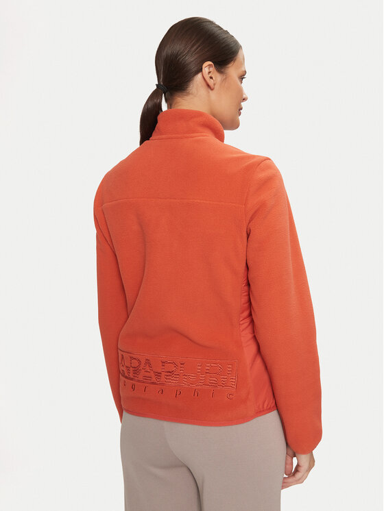 Napapijri Napapijri Felpa di pile Yupik NP0A4I55 Rosso Regular Fit