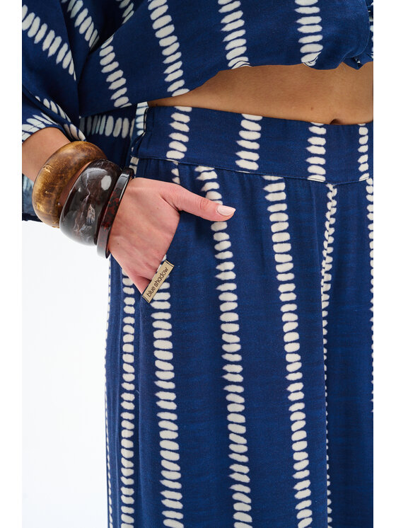 blue shadow blue shadow Spodnie materiałowe Azari Granatowy Regular Fit