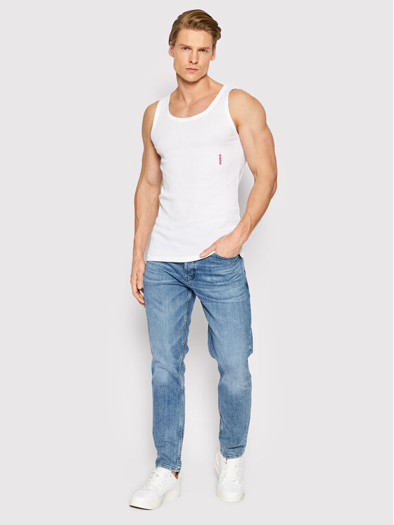 Hugo Hugo Komplet 2 tank topów 50469778 Biały Slim Fit