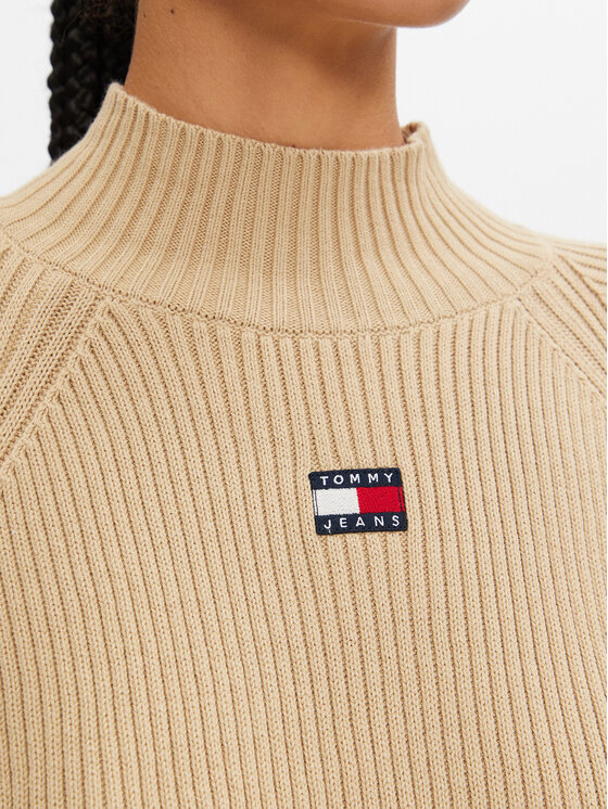 Tommy Jeans Tommy Jeans Dolčevita Badge DW0DW19912 Bež Relaxed Fit