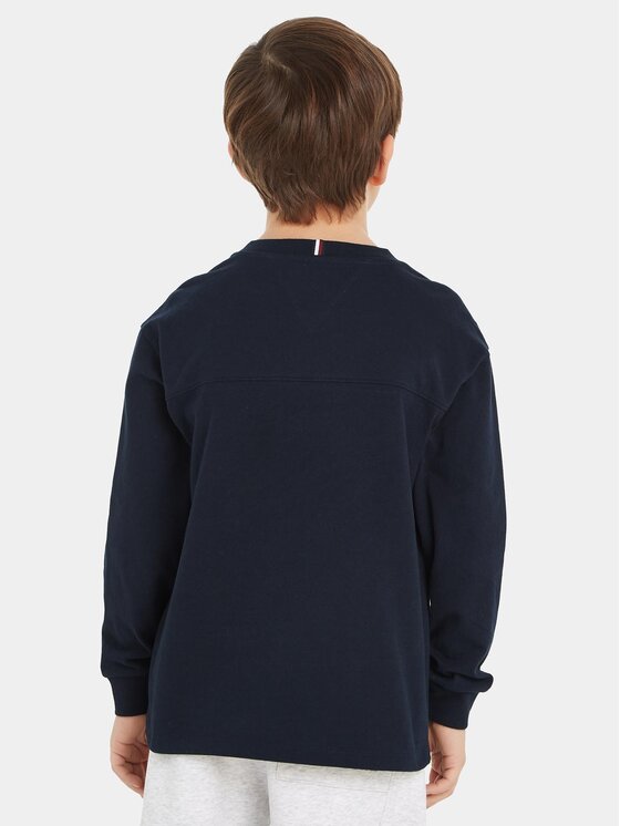 Tommy Hilfiger Tommy Hilfiger Bluzka KB0KB08549 S Granatowy Regular Fit