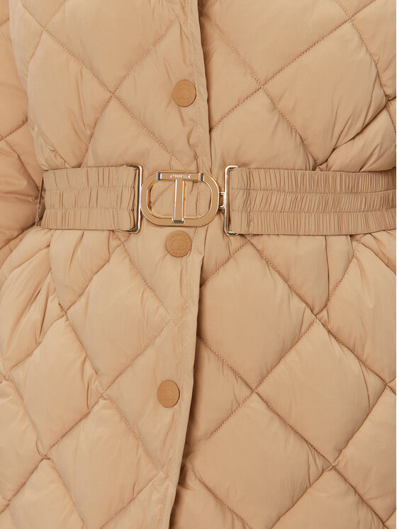 TWINSET TWINSET Winterjacke 232TP2240 Beige Regular Fit