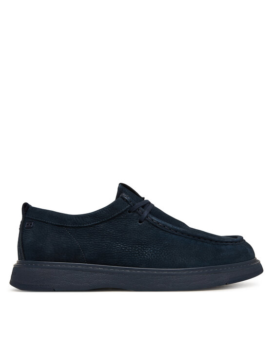 Tommy Hilfiger Tommy Hilfiger Halbschuhe Comfort Nubuck Moc Toe Shoe FM0FM05975 Dunkelblau