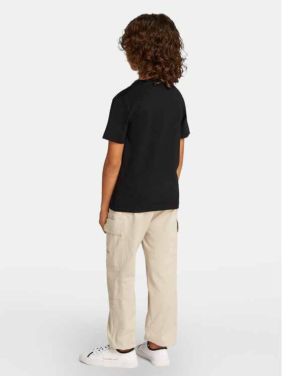 Calvin Klein Jeans Calvin Klein Jeans T-shirt Monologo IU0IU00678 Crna Regular Fit