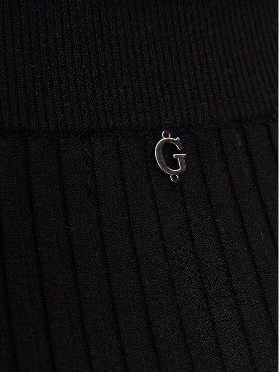 Guess Guess Ravno krilo Isabella W4BD52 Z3HP2 Črna Slim Fit