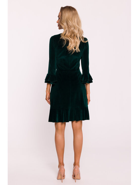 Made of Emotion Made of Emotion Sukienka wieczorowa M825 Zielony Feminine Fit