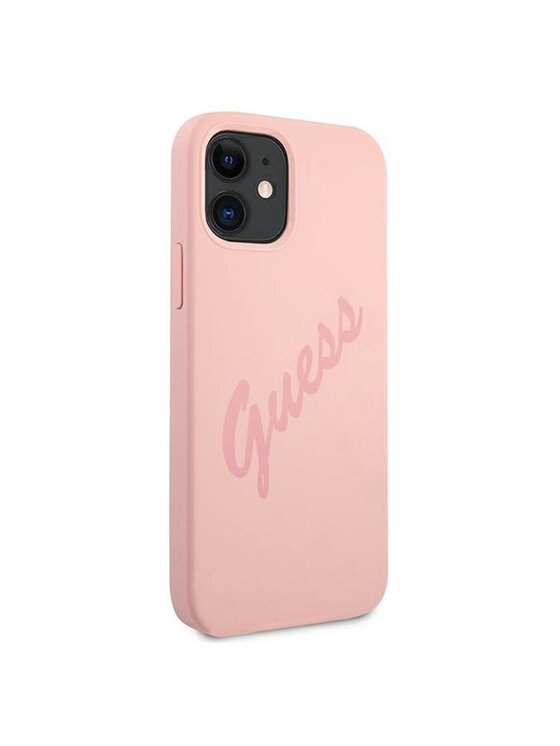 Guess Guess Etui na telefon Vintage Script Różowy