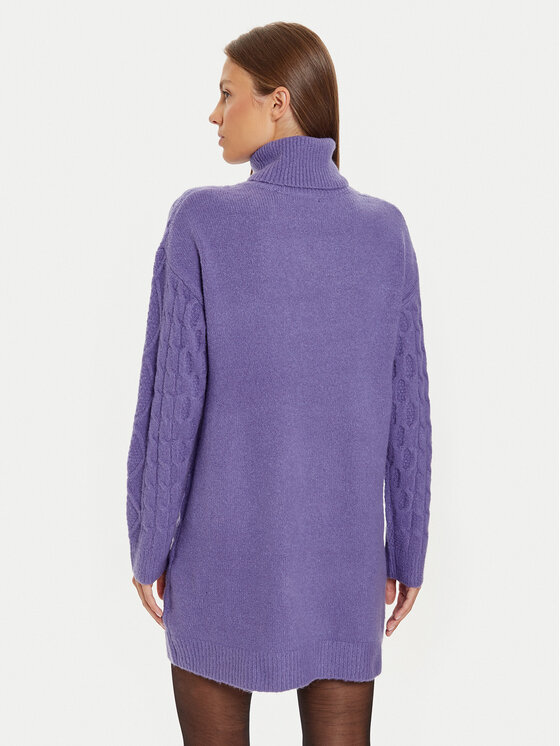 Brave Soul Brave Soul Плетена рокля LKD-248SINBYB Виолетов Regular Fit
