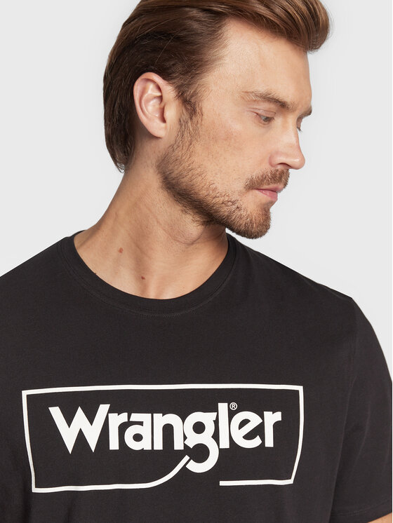 Wrangler Wrangler T-shirt Frame Logo W70JD3100 112319290 Nero Regular Fit