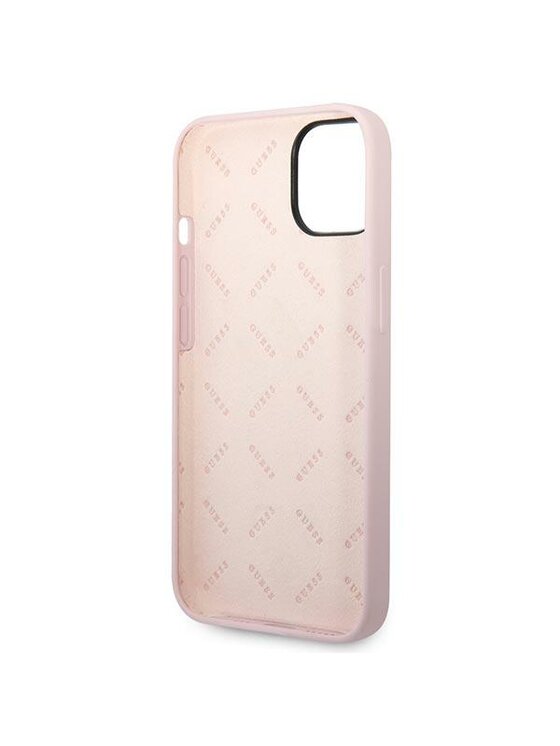 Guess Guess Etui na telefon SiliconeTriangle Fioletowy