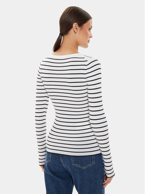 Calvin Klein Jeans Calvin Klein Jeans Πουλόβερ J20J223611 Λευκό Slim Fit