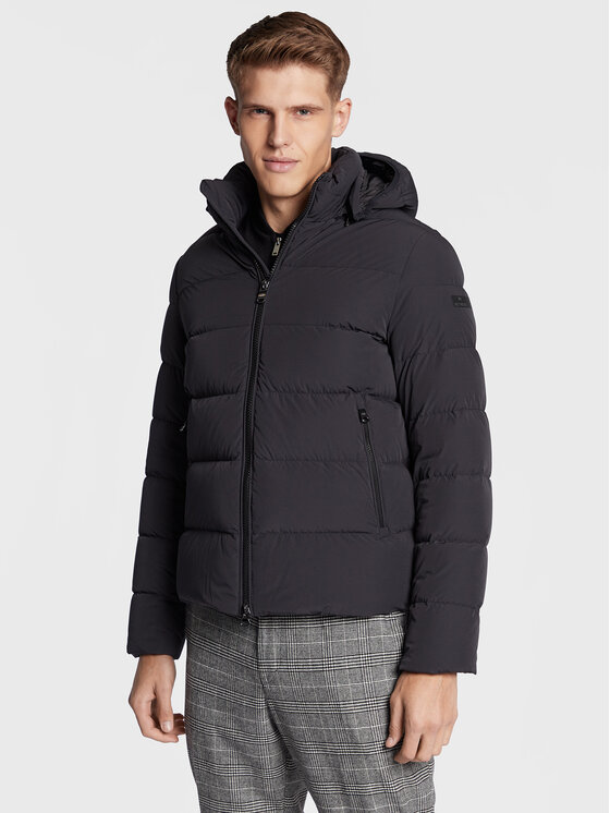 Hetregó Hetregó Пухено яке Thomas 8M424 22WU09 Черен Regular Fit