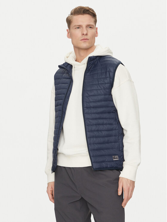Quiksilver Gilet Scalysleeveless Jckt EQYJK04009 Blu scuro Regular Fit, taglia : L