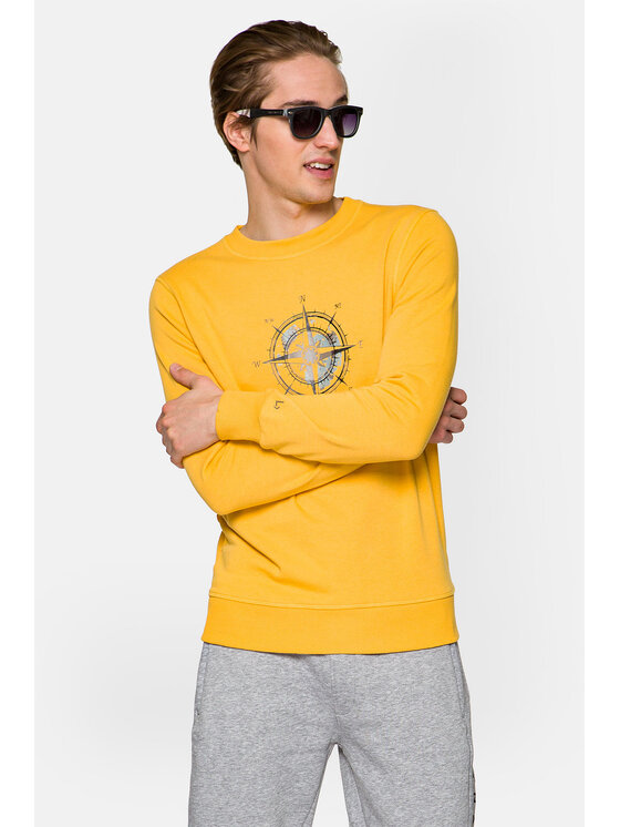 Lancerto Lancerto Bluza Omar Żółty Regular Fit