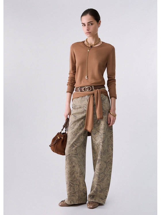 Liu Jo Liu Jo Maglione WF6015MS49I81020 Beige Regular Fit