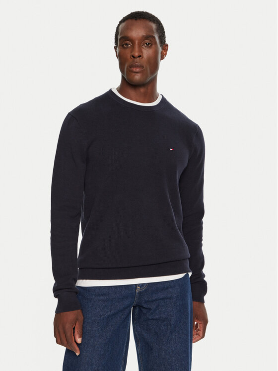 Tommy Hilfiger Tommy Hilfiger Sweater MW0MW36347 Sötétkék Regular Fit