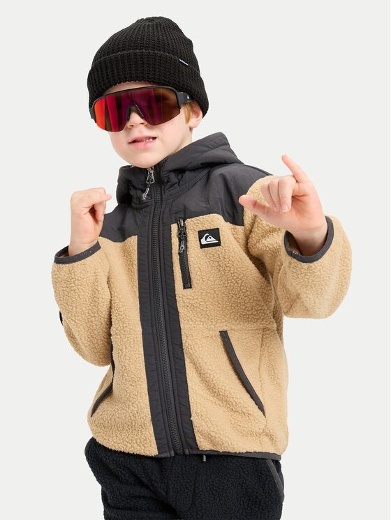 Quiksilver Quiksilver Μπουφάν μεταβατικό Back To S School EQKPF03012 Μπεζ Relaxed Fit