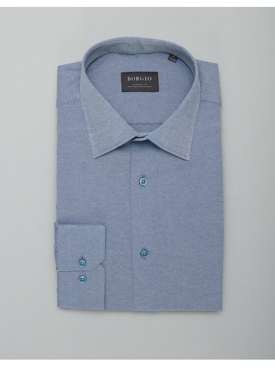 Borgio Borgio Koszula fabrizia Granatowy Classic Fit