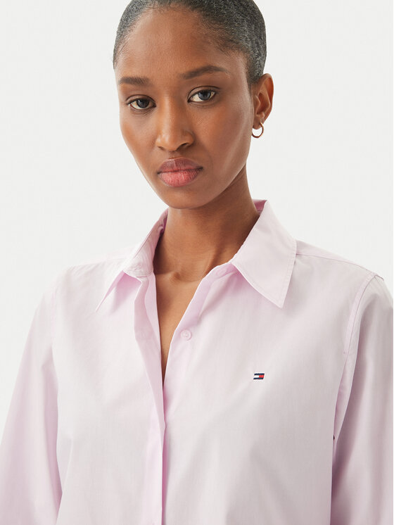 Tommy Hilfiger Tommy Hilfiger Koszula WW0WW47169 Różowy Regular Fit