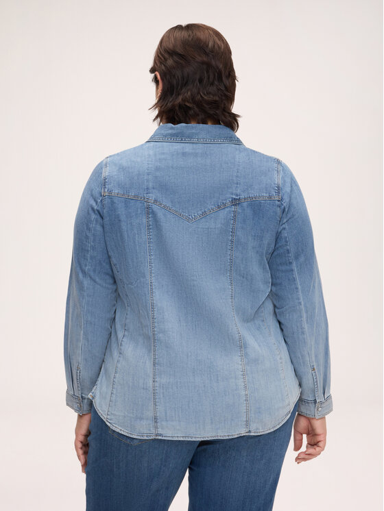 Fiorella Rubino Fiorella Rubino Koszula 5405T001498N004 Turkusowy Regular Fit
