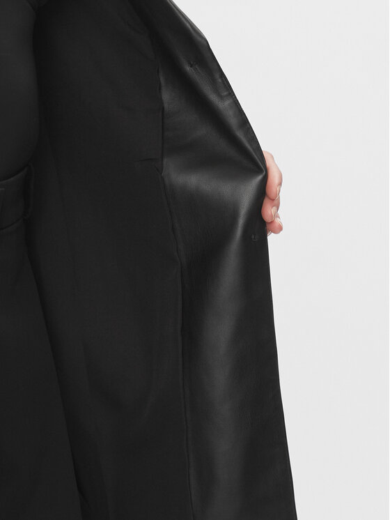 ONLY ONLY Kunstleder-Mantel Saramy 15285300 Schwarz Regular Fit