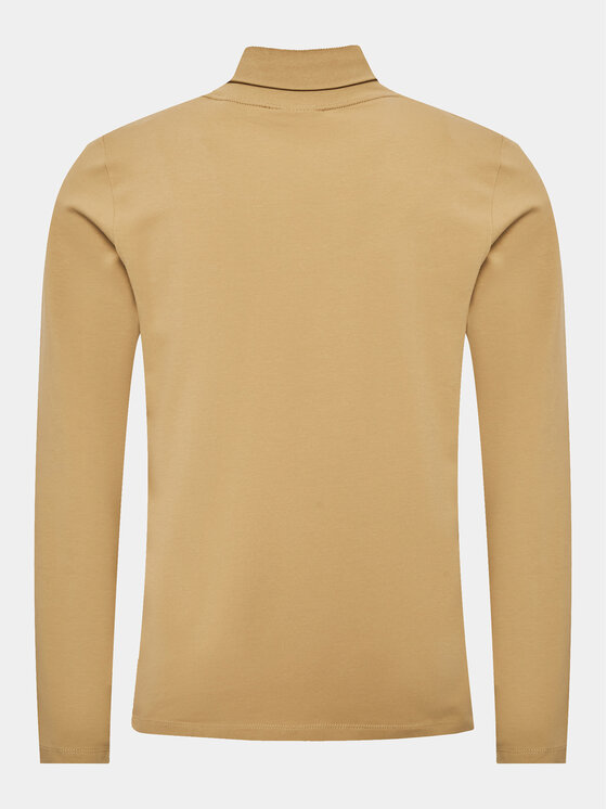 Lindbergh Lindbergh Тениска с дълъг ръкав 30-400126 Бежов Slim Fit
