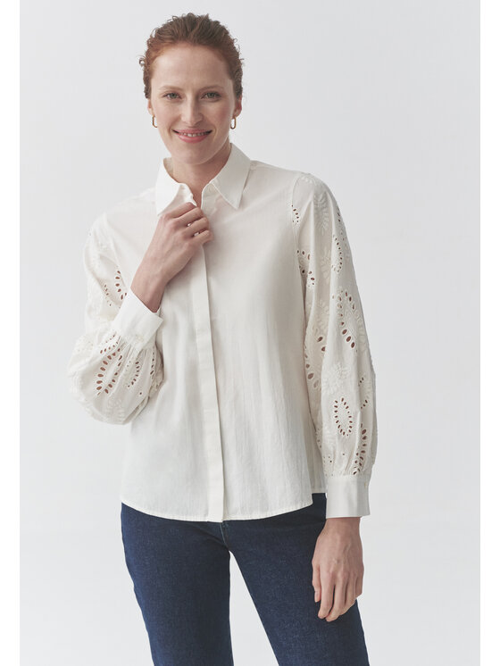 TATUUM TATUUM Koszula CLEMENTINE Kremowy Classic Fit