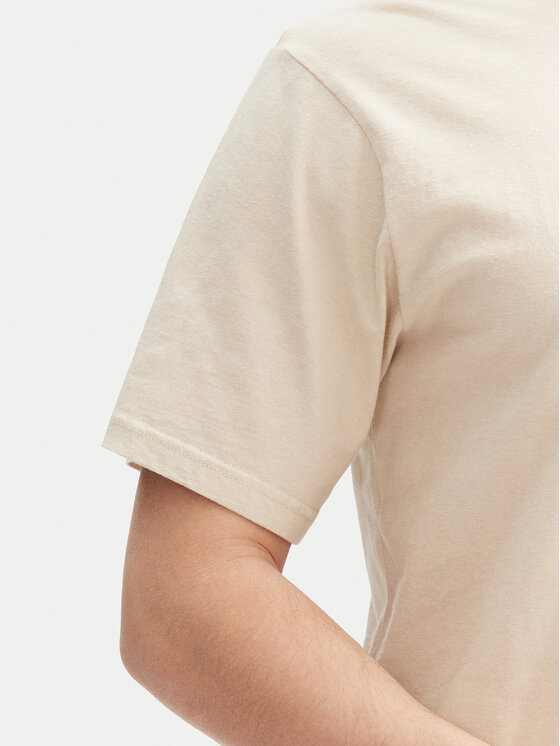 INDICODE INDICODE T-Shirt Carlsin 41-121 Béžová Regular Fit