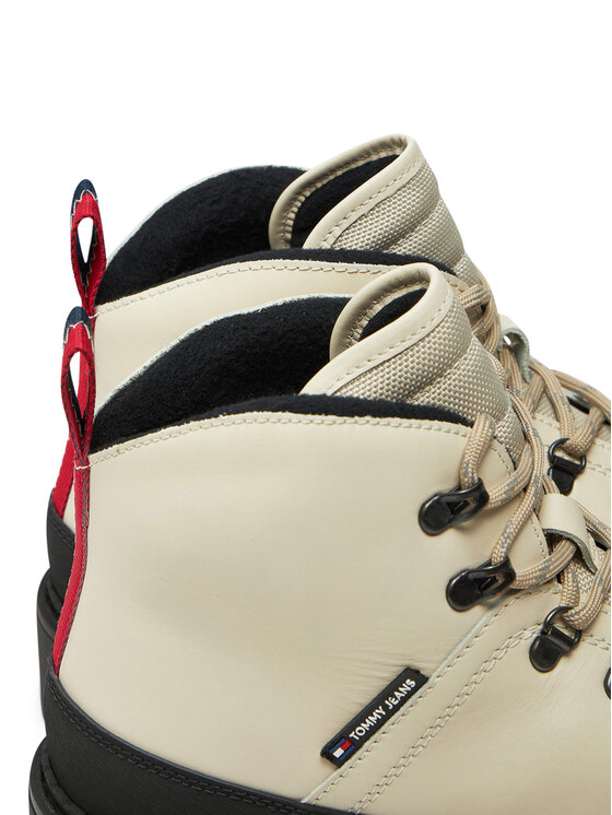Tommy Jeans Tommy Jeans Schnürstiefeletten Tjm Hiking Boot Wl EM0EM01491 Écru