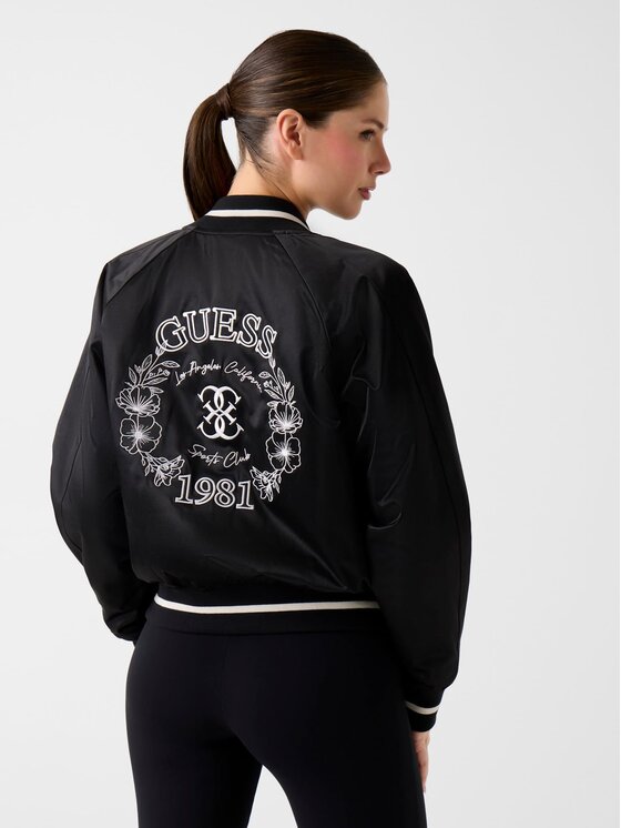 Guess Guess Kurtka bomber 180709 Czarny Classic Fit